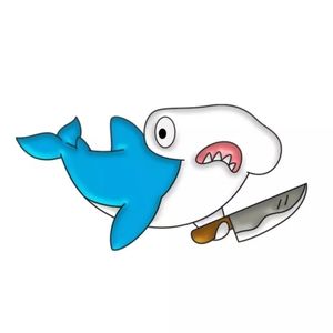 🦈 Slasher Hammerhead Shark Pin